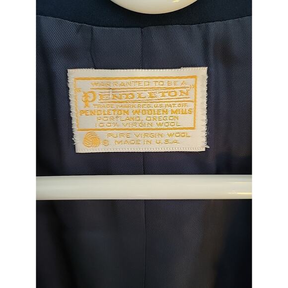 Pendleton Navy Wool Blazer Women's 10 Work Or School Uniform - Picture 2 of 11